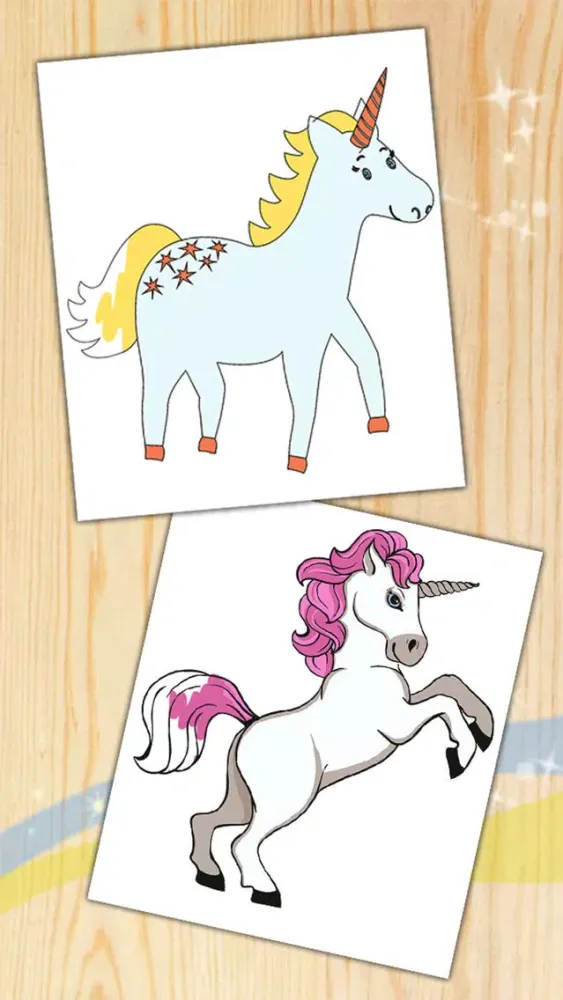 تصاویر Unicorn & pegasus coloring pages – Premium