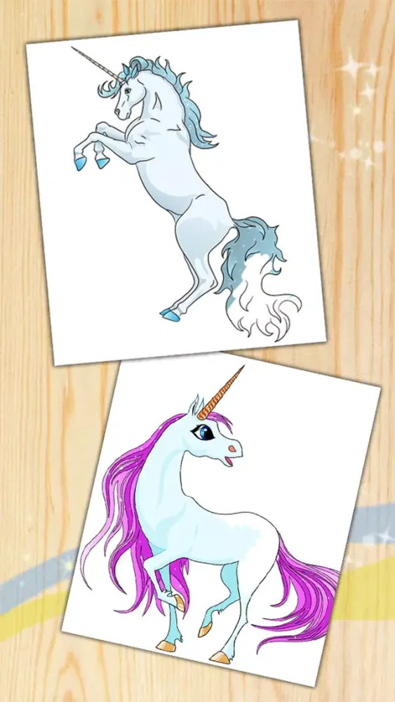 تصاویر Unicorn & pegasus coloring pages – Premium