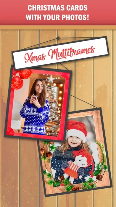 Christmas photo frames editor. Screenshots