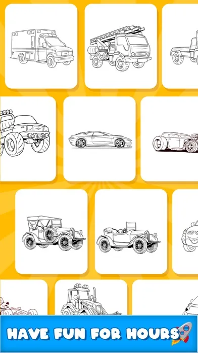 Screenshot di Cars Coloring Pages Game .