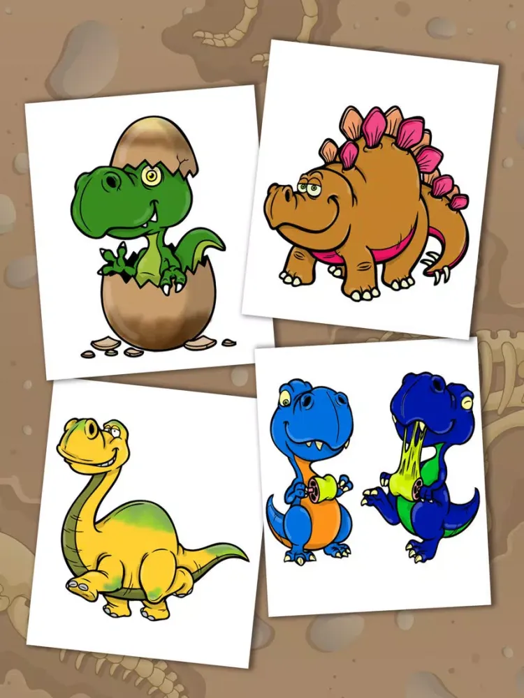 Capturas de pantalla de Paint magic dinosaurs – coloring drawings iPad 