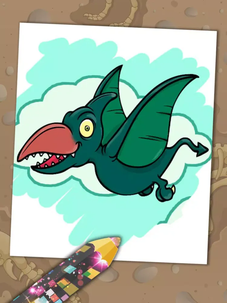 Capturas de pantalla de Paint magic dinosaurs – coloring drawings iPad 