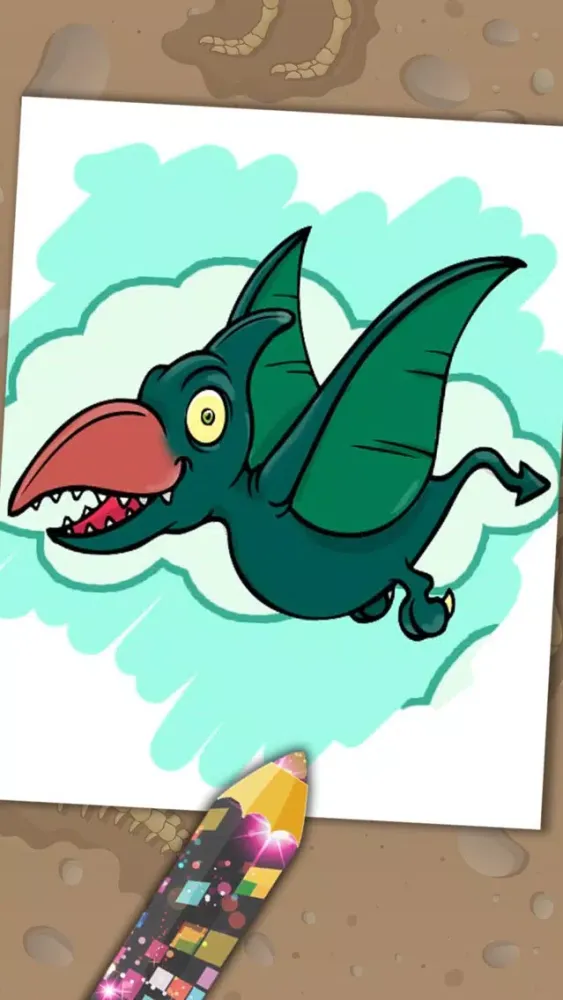 Capturas de pantalla de Paint magic dinosaurs – coloring drawings