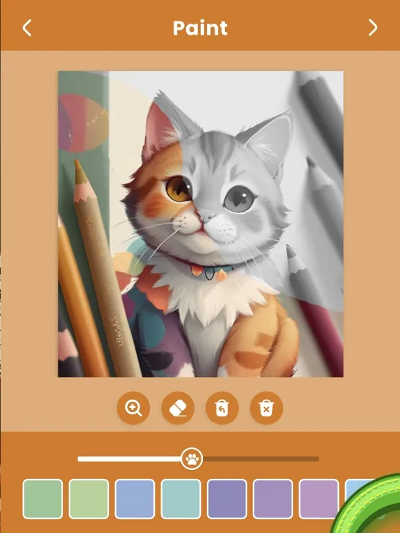 Cats coloring book to paint iPad Screenshots