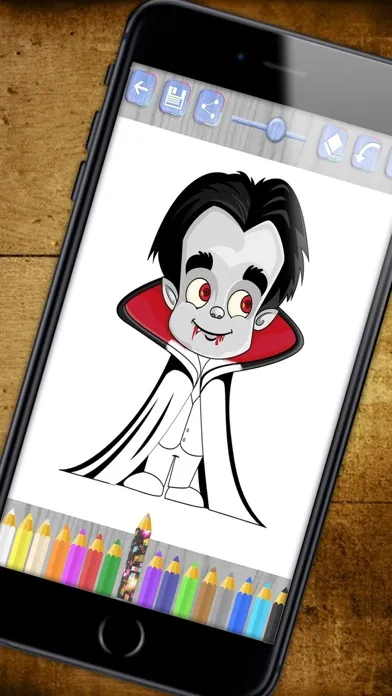 Скриншоты Paint monsters with magic - Halloween coloring book