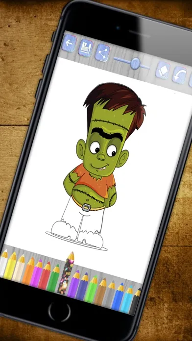 Скриншоты Paint monsters with magic - Halloween coloring book