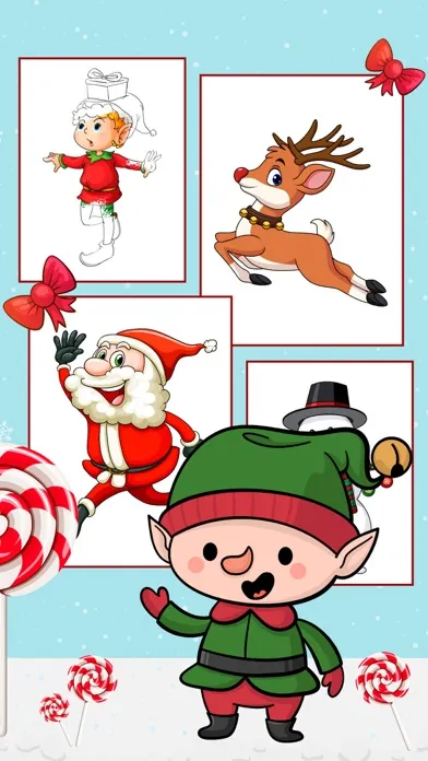 Christmas, coloring pages book Screenshots
