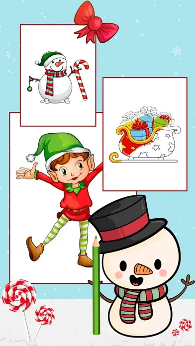 Christmas, coloring pages book Screenshots