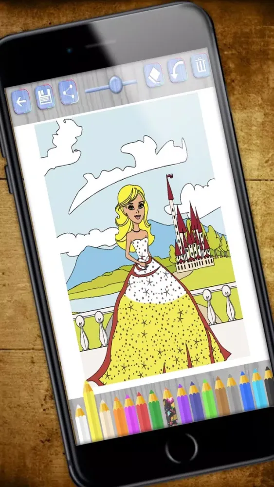 Paint princesses magic - Princess coloring pages- Premium Screenshots