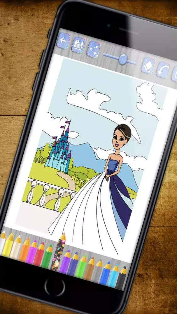 Paint princesses magic - Princess coloring pages- Premium Screenshots