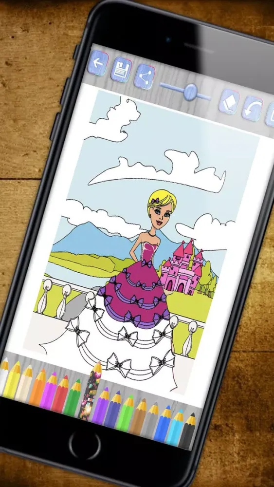 Paint princesses magic - Princess coloring pages- Premium Screenshots