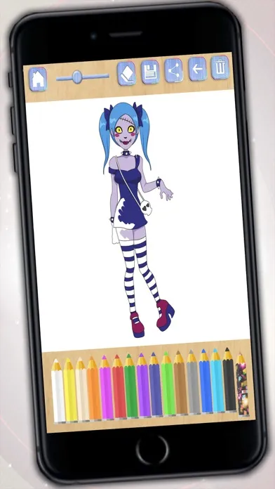 Paint and color zombies - Zombs coloring book for boys and girls Screenshots