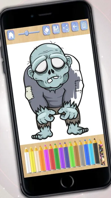 Paint and color zombies - Zombs coloring book for boys and girls Screenshots