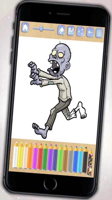 Paint and color zombies - Zombs coloring book for boys and girls Screenshots
