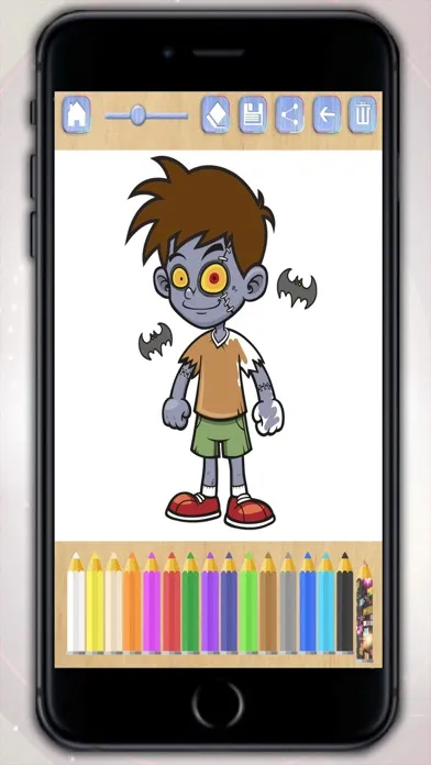 Paint and color zombies - Zombs coloring book for boys and girls Screenshots