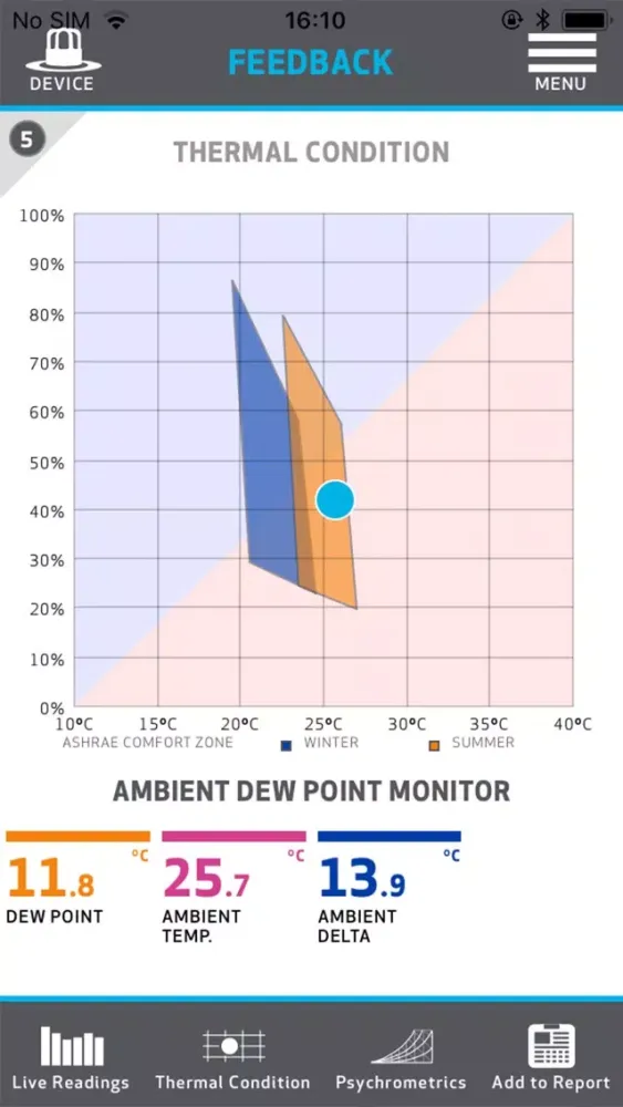 Tramex Feedback Data Logger Screenshots