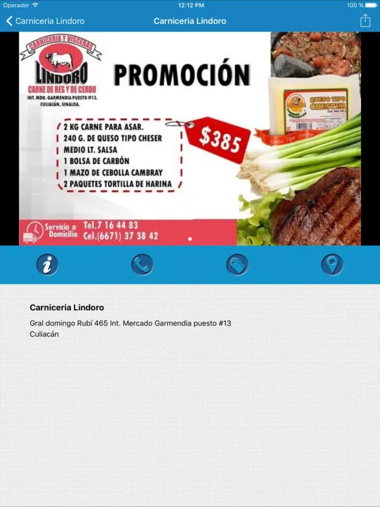 Ảnh chụp màn hình của Sinaloa en tu Mano iPad 