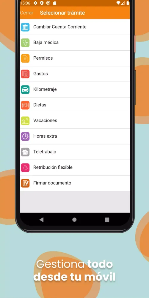 Zrzuty ekranu TramitApp Empleado