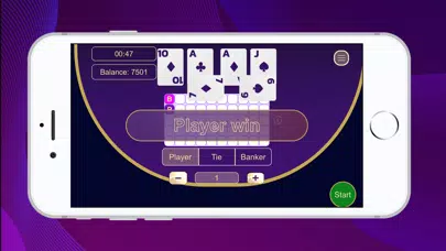 Tangkapan skrin Baccarat Royale Game