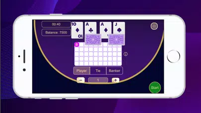 Tangkapan skrin Baccarat Royale Game
