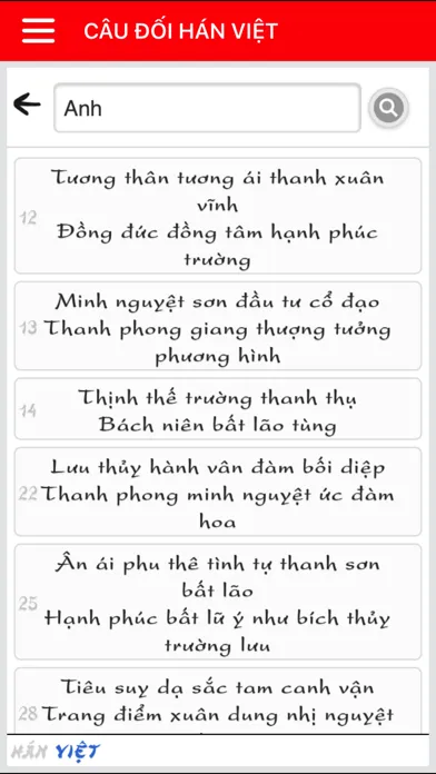 Câu đối Hán Ngữ tuyển chọn应用截图