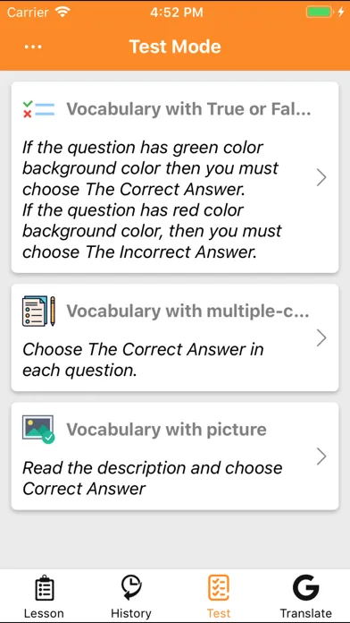 ภาพหน้าจอของ Learn Korean with pictures