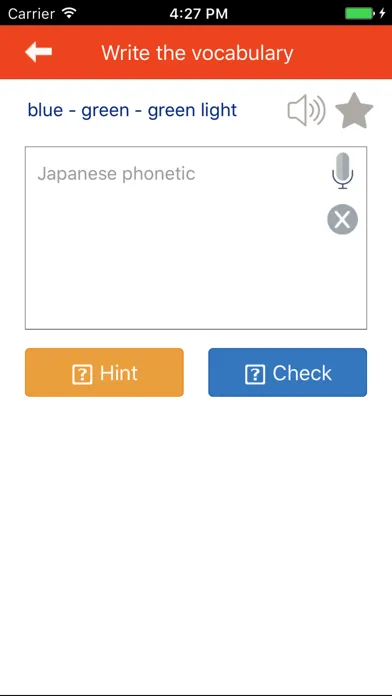 Ảnh chụp màn hình của Japanese Vocabulary JPLT N5