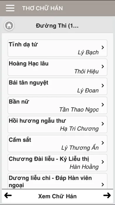 تصاویر Thơ chữ Hán - Thơ Đường