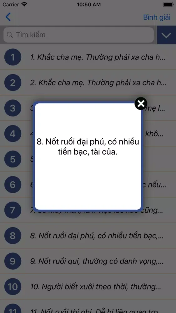 Xem Bói Nốt Ruồi PRO سکرین شاٹس