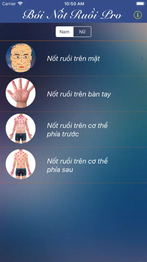 Xem Bói Nốt Ruồi PRO سکرین شاٹس