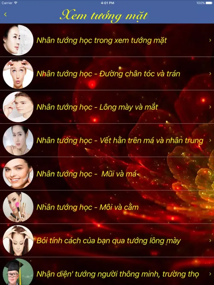 ภาพหน้าจอของ Nhân Tướng Học - Nghệ thuật của số mệnh iPad