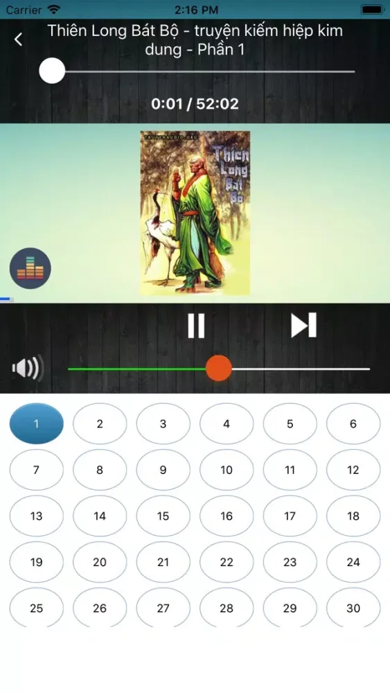 Tangkapan layar Truyện Audio 2