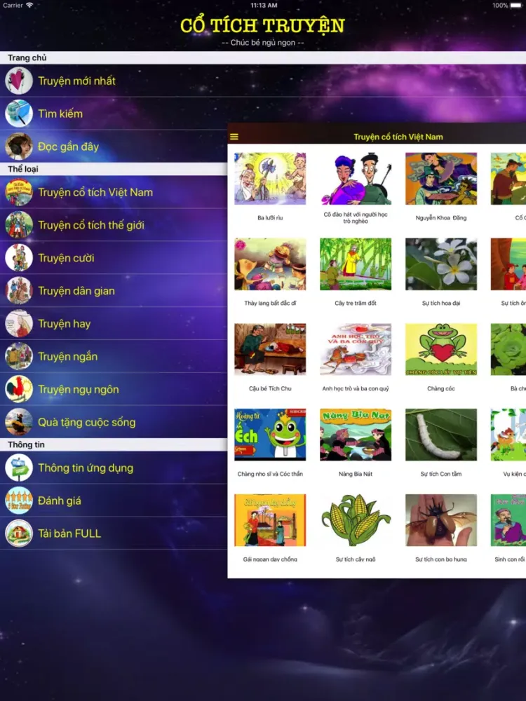 Zrzuty ekranu Cổ tích truyện iPad 