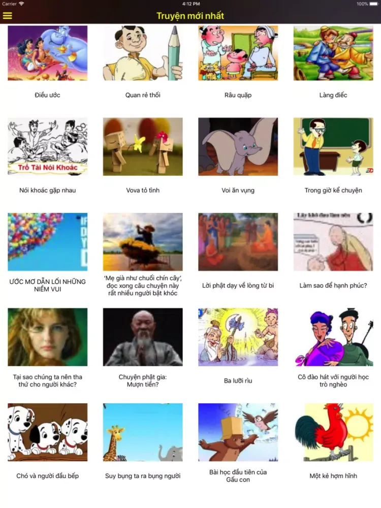 Zrzuty ekranu Cổ tích truyện iPad 