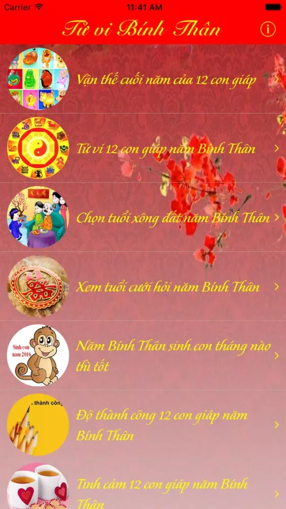 Captures d'écran de Tử Vi 2016 - Xem Tử Vi 12 Con Giáp Chính Xác Nhất