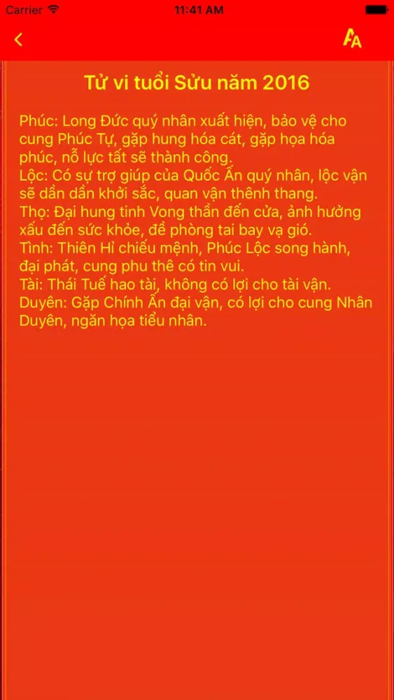Captures d'écran de Tử Vi 2016 - Xem Tử Vi 12 Con Giáp Chính Xác Nhất