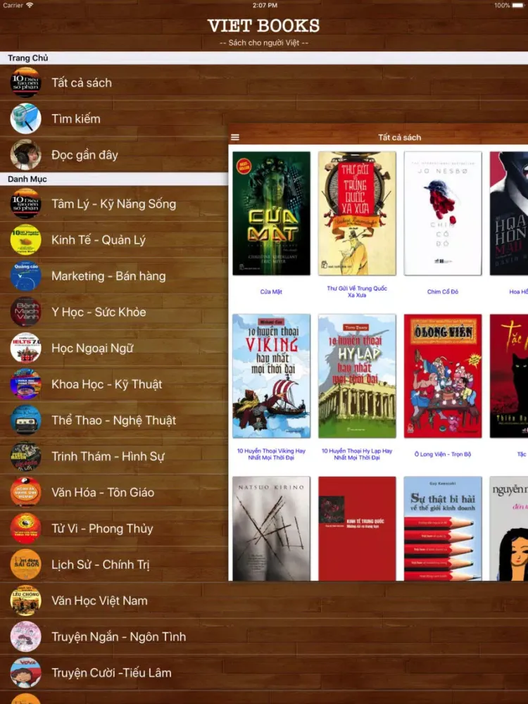 VietBooks iPad 应用截图
