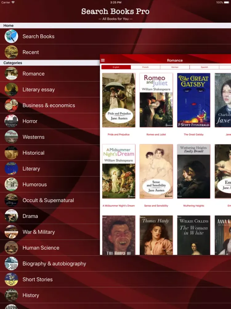 Capturas de pantalla de Search Books Pro iPad 