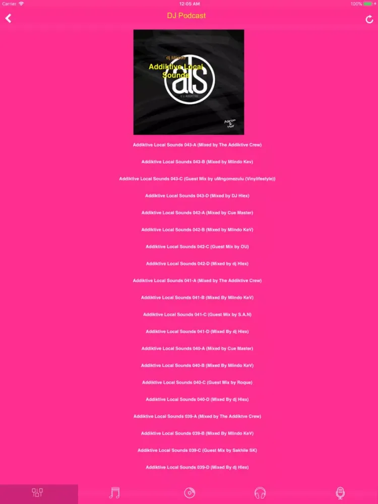 DJ Mixes iPad  Screenshots