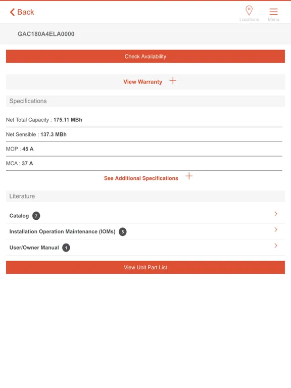 Trane 360° iPad  Screenshots
