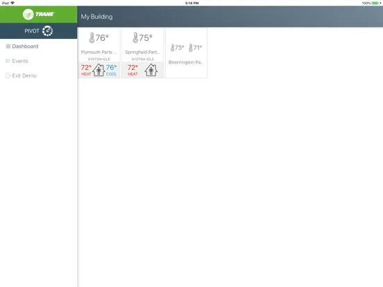 Trane Pivot iPad  Screenshots