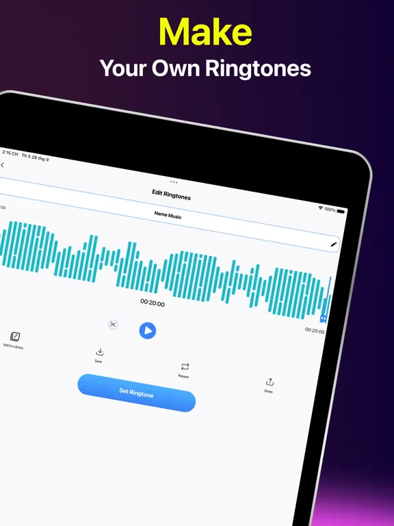 Capturas de pantalla de AI Music Maker Funny Ringtones iPad 
