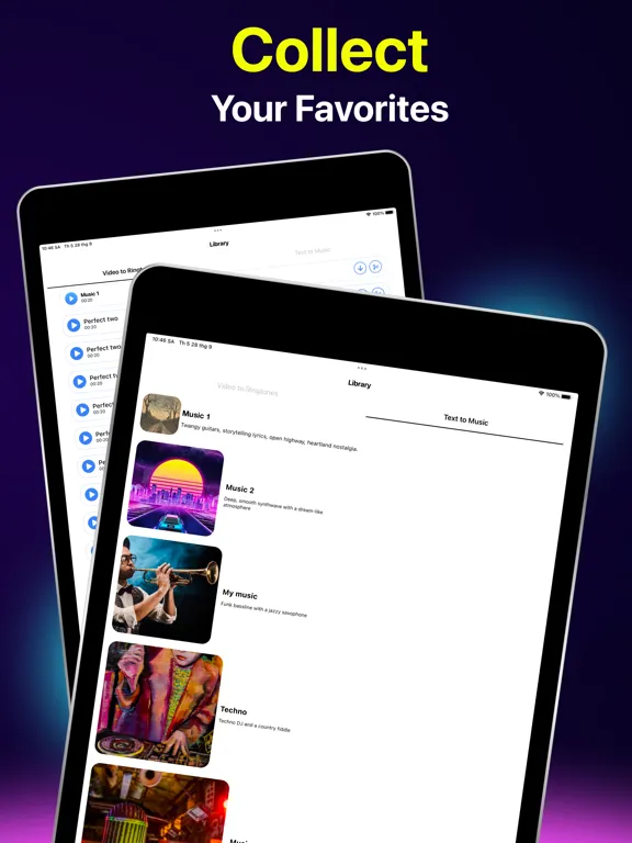 Capturas de pantalla de AI Music Maker Funny Ringtones iPad 