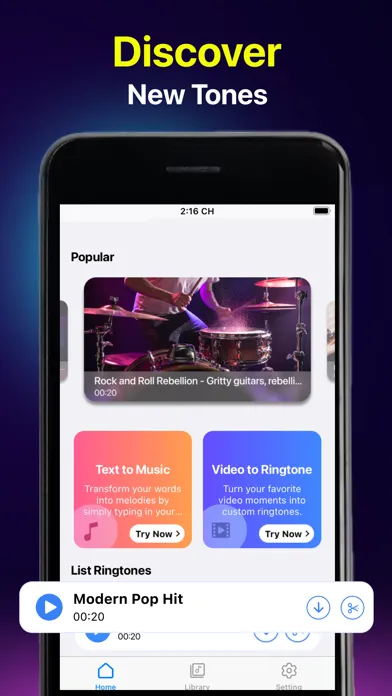 Capturas de pantalla de AI Music Maker Funny Ringtones