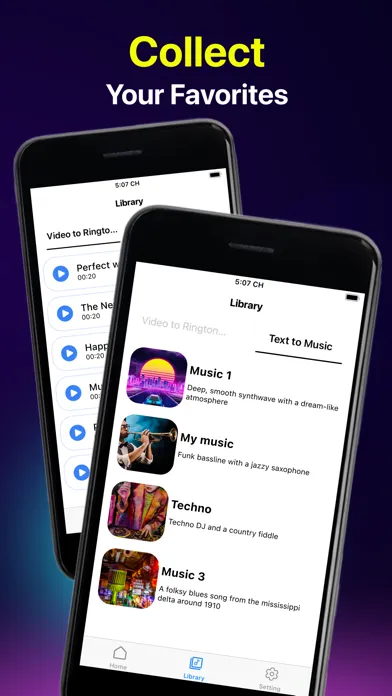 Capturas de pantalla de AI Music Maker Funny Ringtones