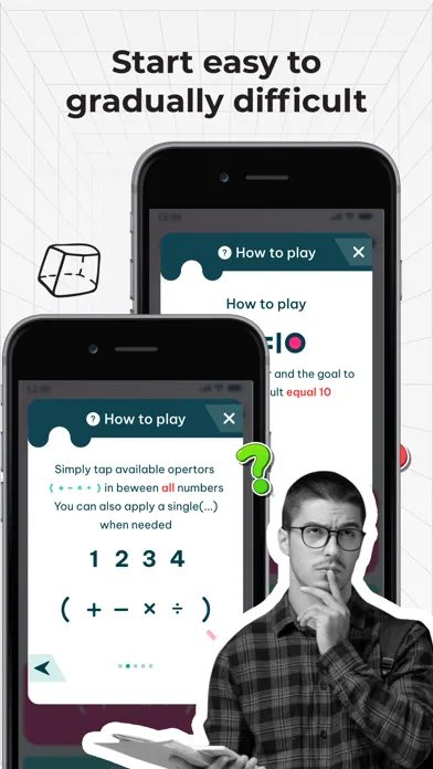 تصاویر 4 Numbers: Solve to 10 Quest