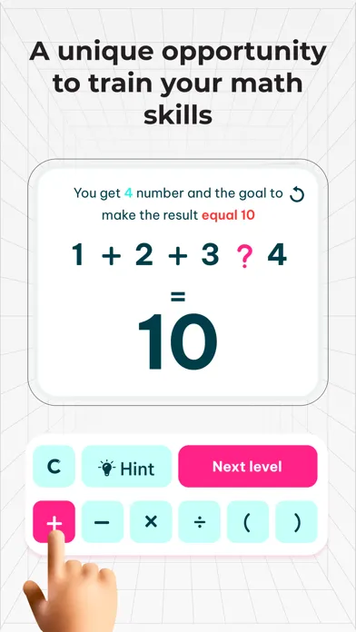 تصاویر 4 Numbers: Solve to 10 Quest