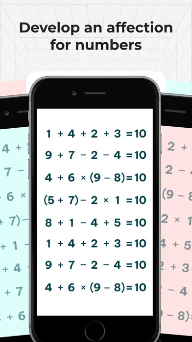 تصاویر 4 Numbers: Solve to 10 Quest
