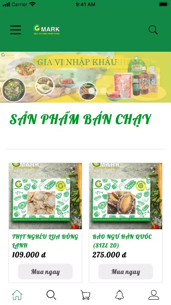 Tangkapan layar Gmark-Siêu Thị Hàng Nhập Khẩu