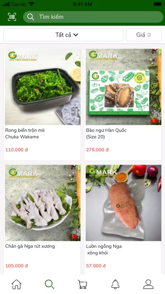 Tangkapan layar Gmark-Siêu Thị Hàng Nhập Khẩu